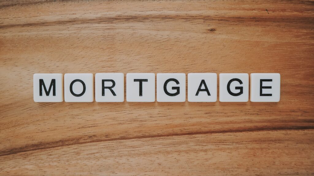 letters spelling mortgage